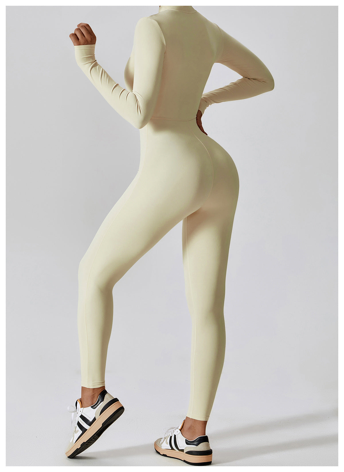 Long-Sleeve Yoga Jumpsuit