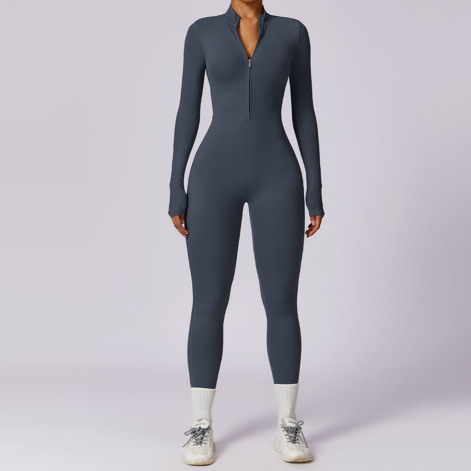 Long-Sleeve Yoga Jumpsuit