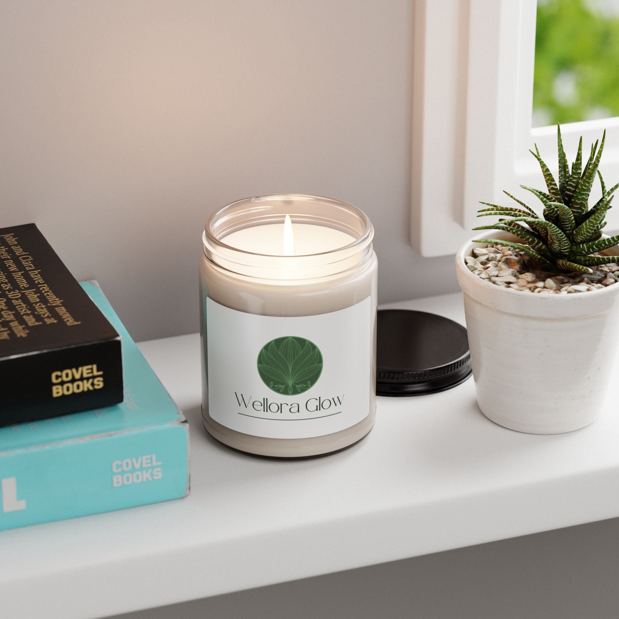 Wellora Glow Scented Soy Candle — 9 oz