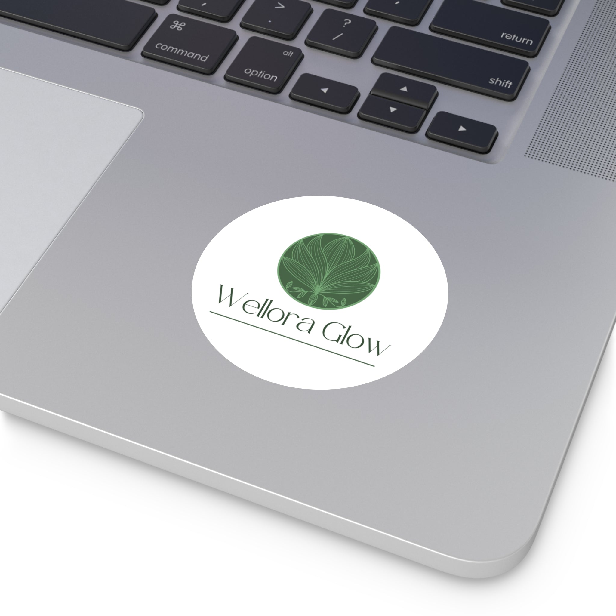 Wellora Glow Round Vinyl Sticker