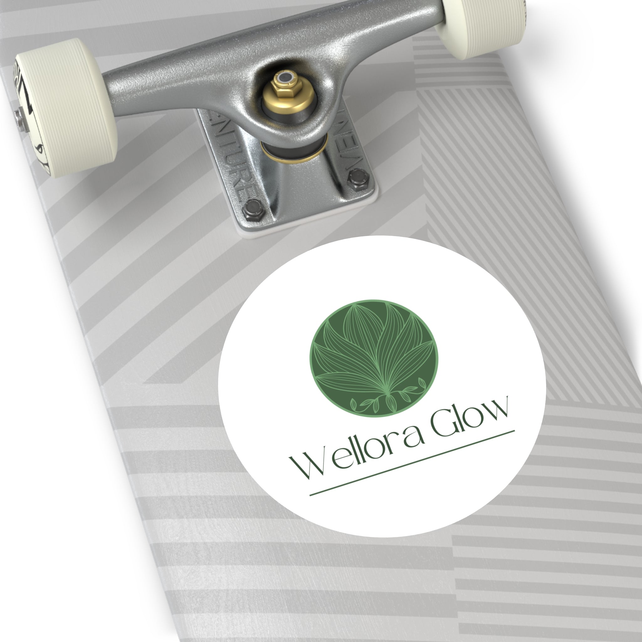 Wellora Glow Round Vinyl Sticker