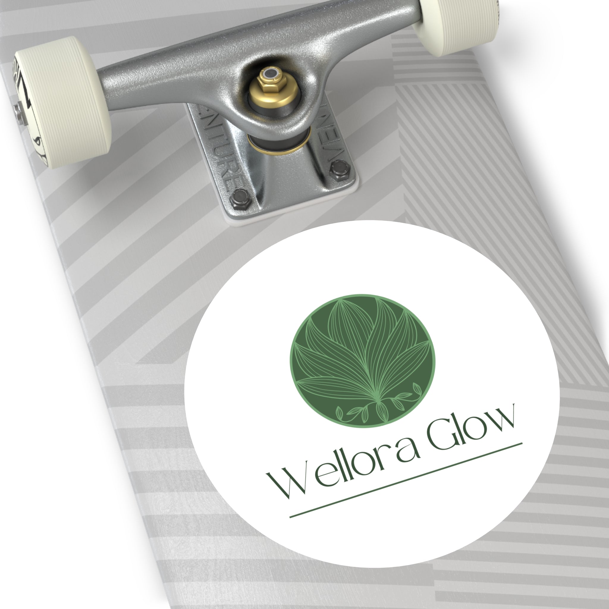 Wellora Glow Round Vinyl Sticker