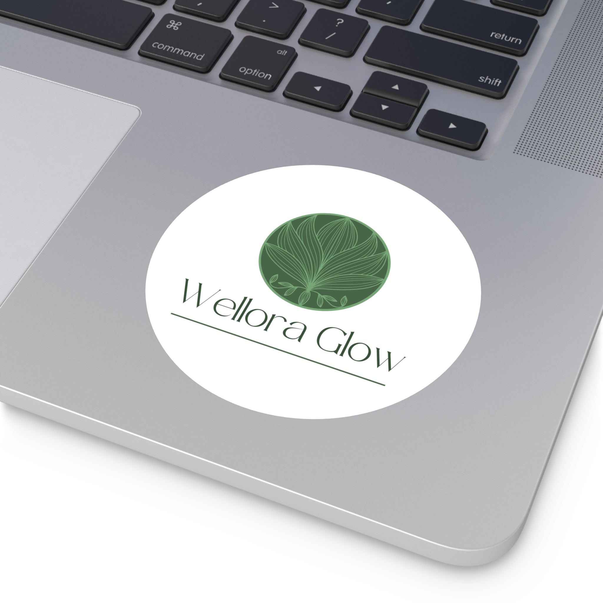 Wellora Glow Round Vinyl Sticker