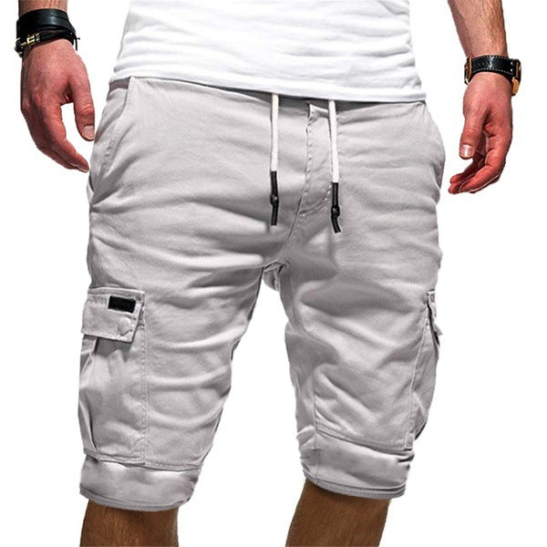 Men Casual Cargo Workout Gym Running Jogger Shorts