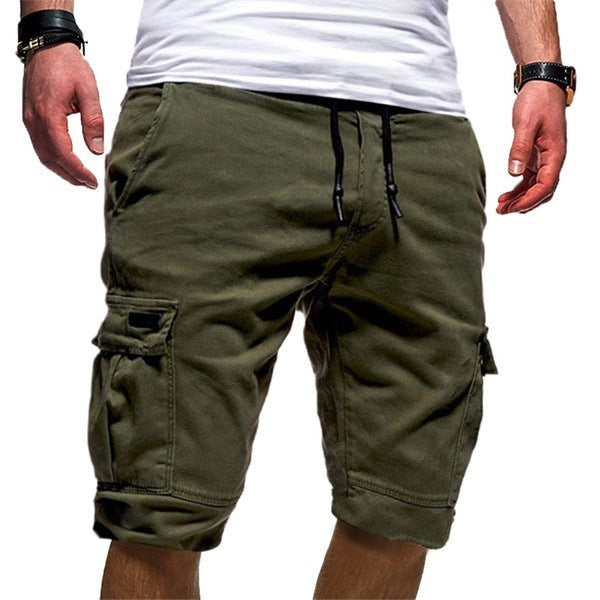 Men Casual Cargo Workout Gym Running Jogger Shorts