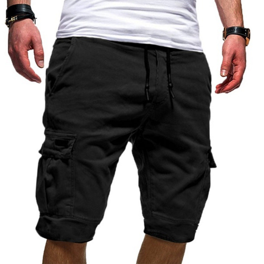 Men Casual Cargo Workout Gym Running Jogger Shorts