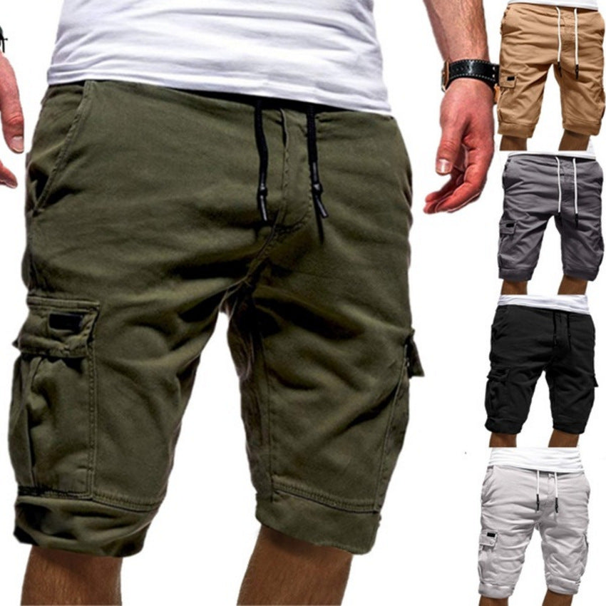 Men Casual Cargo Workout Gym Running Jogger Shorts