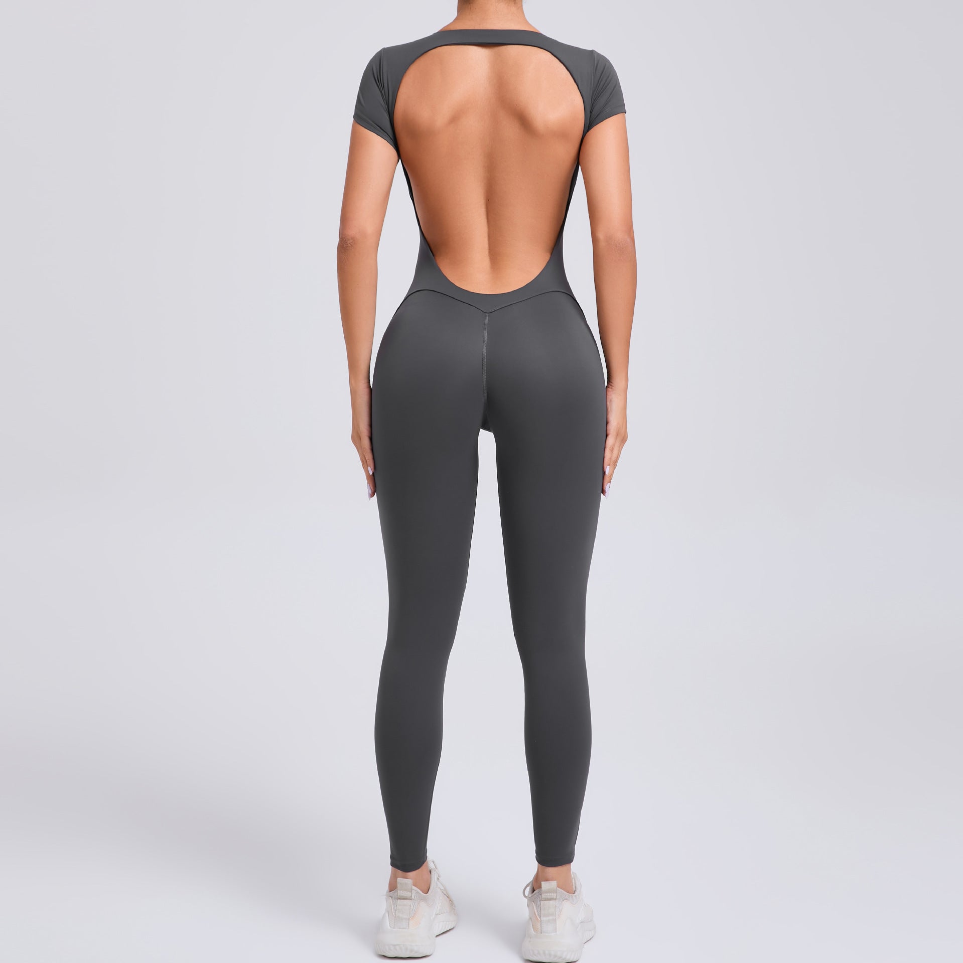 Women's Fashion Solid Color Quick-drying Yoga Bodysuit