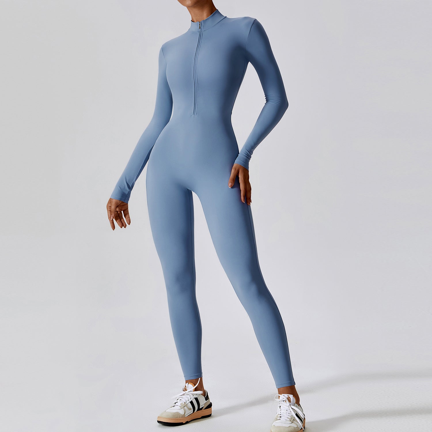Long-Sleeve Yoga Jumpsuit