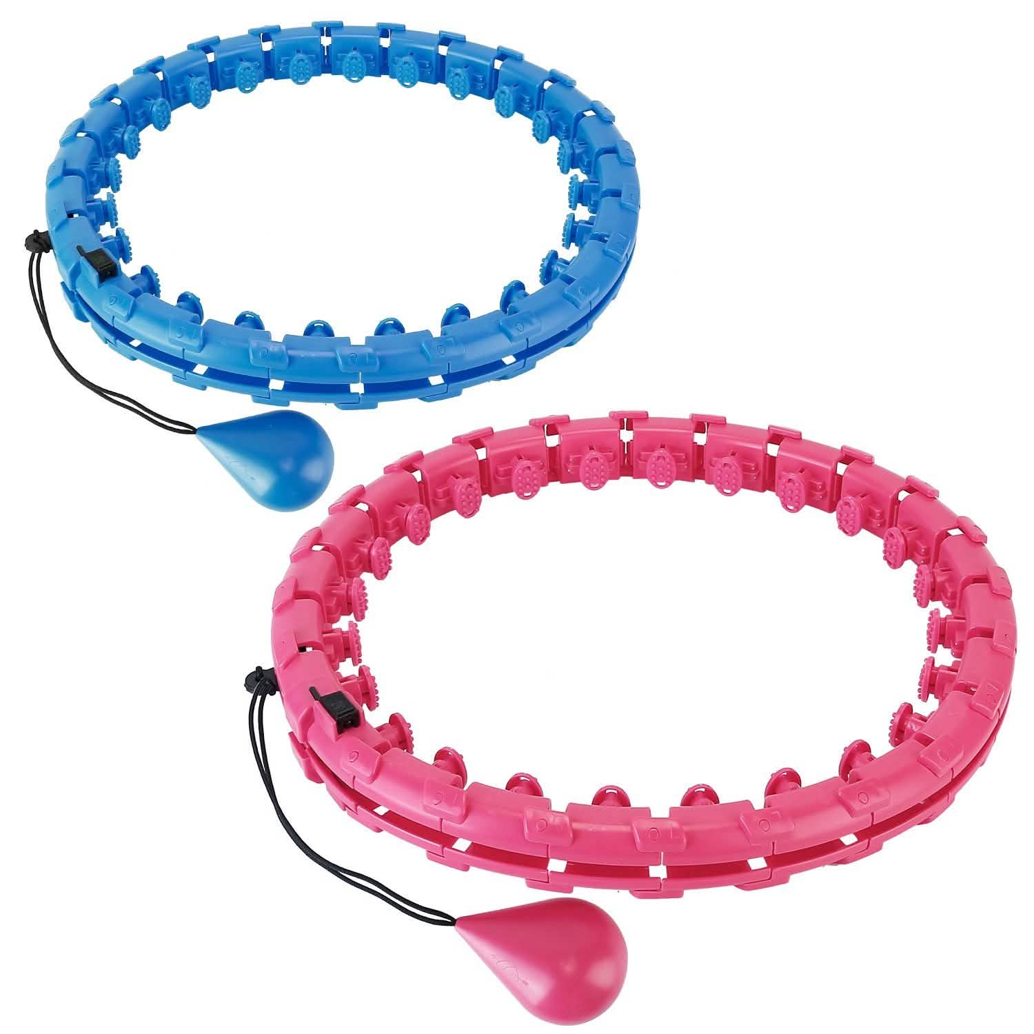 2-in-1 Weighted Fitness Hoop with Spinning Ball