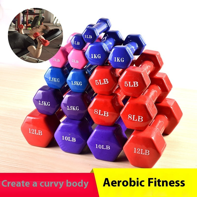 Hexagonal Dumbbell Fitness Weights for Home Workout Training