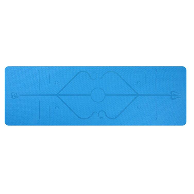 TPE Non-Slip Yoga Mat with Position Line 1830x610x6mm