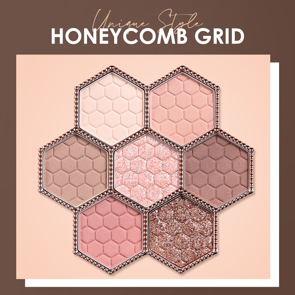 12 Color Honeycomb Diamond Natural Highlight Eyeshadow Palette