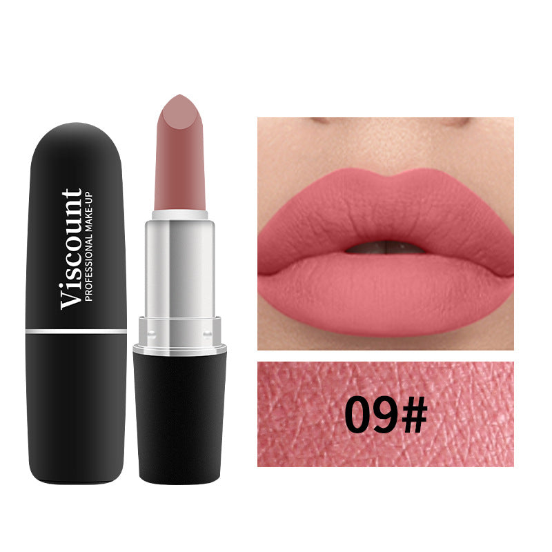 Matte White Bullet Lipstick Moisturizing 12 Color Collection