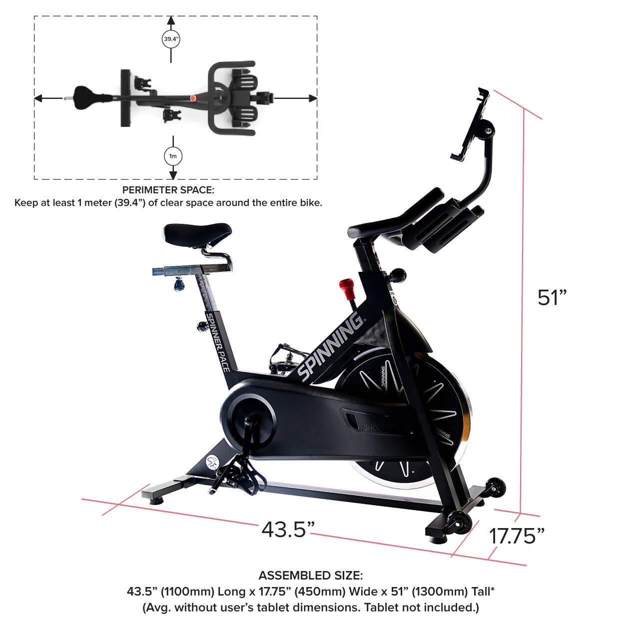 Pace Connected Spinner Bike