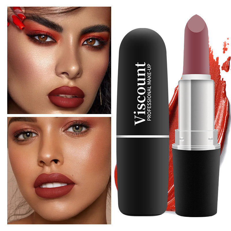 Matte White Bullet Lipstick Moisturizing 12 Color Collection
