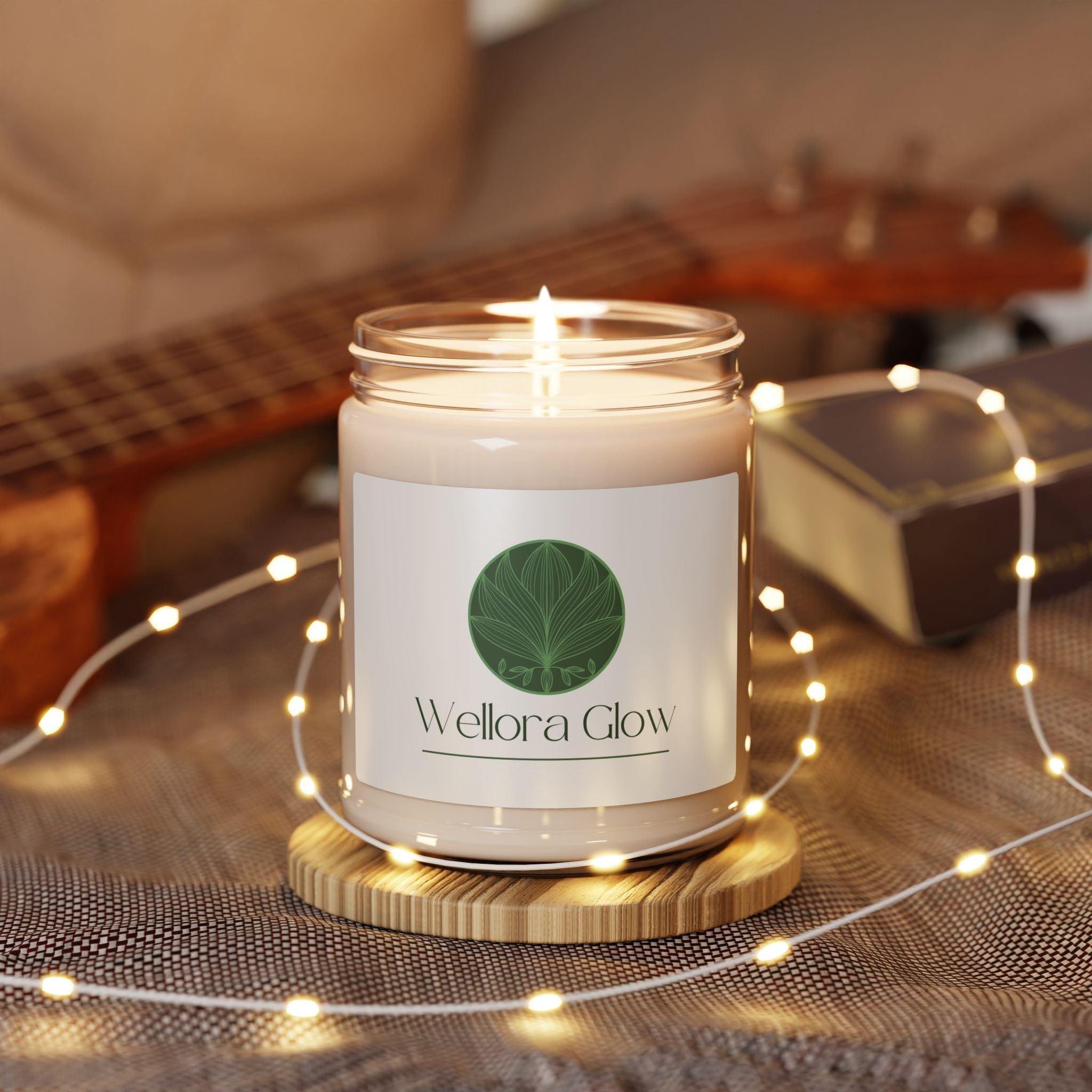 Wellora Glow Scented Soy Candle — 9 oz