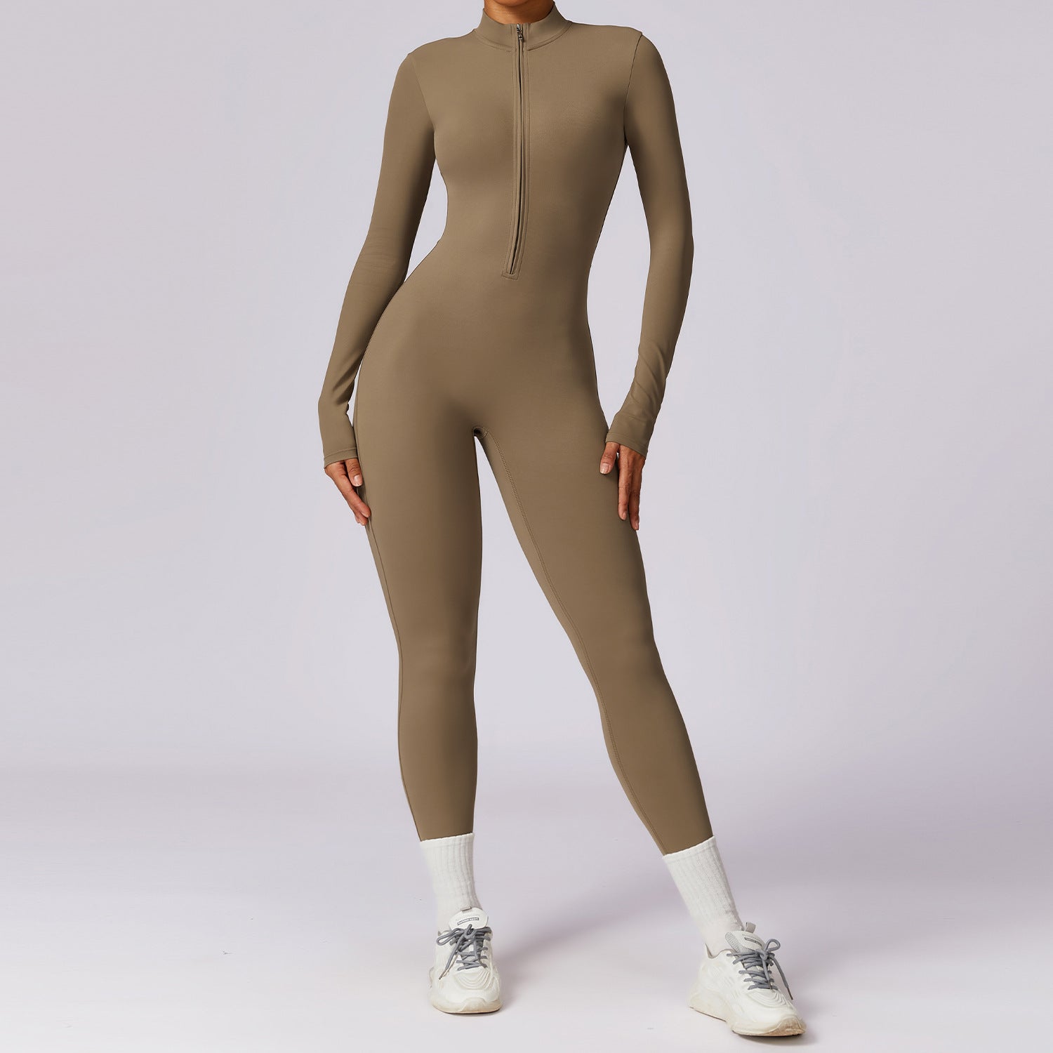Long-Sleeve Yoga Jumpsuit