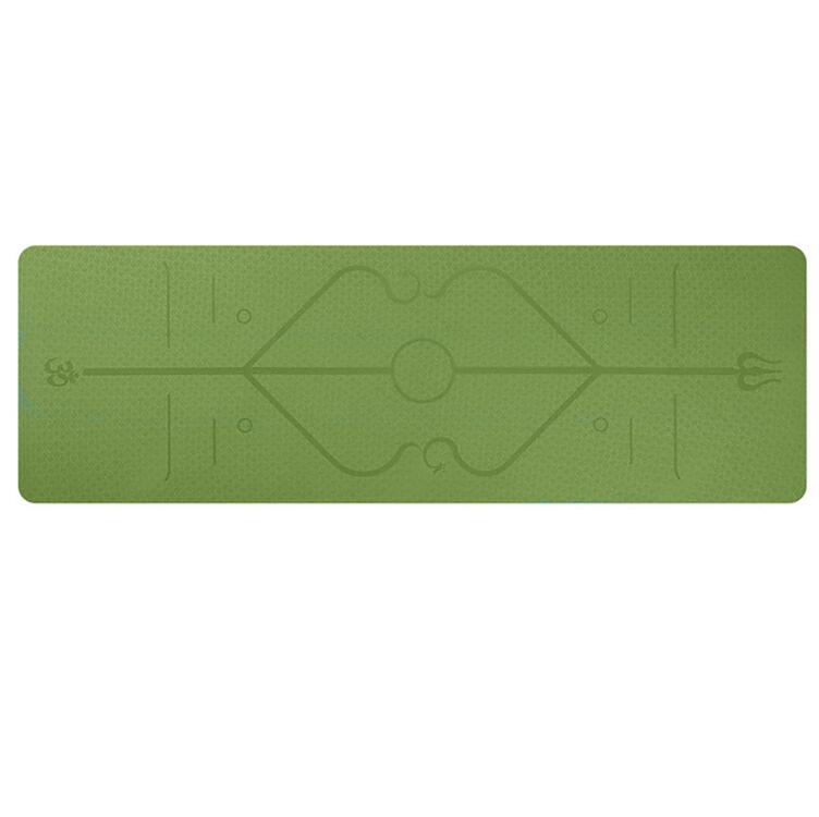 TPE Non-Slip Yoga Mat with Position Line 1830x610x6mm