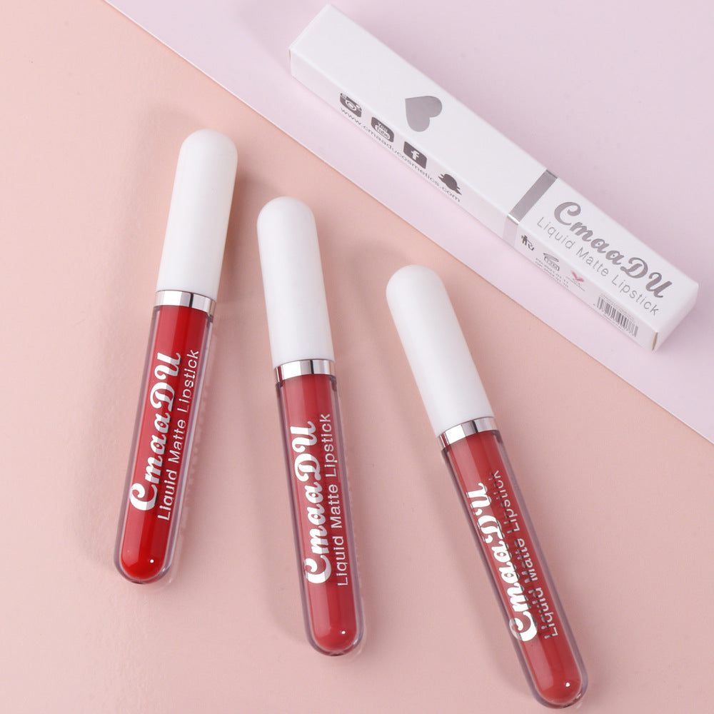 18 Color Lipstick Matte Non-Stick Cup Waterproof Long Lasting Lip Gloss