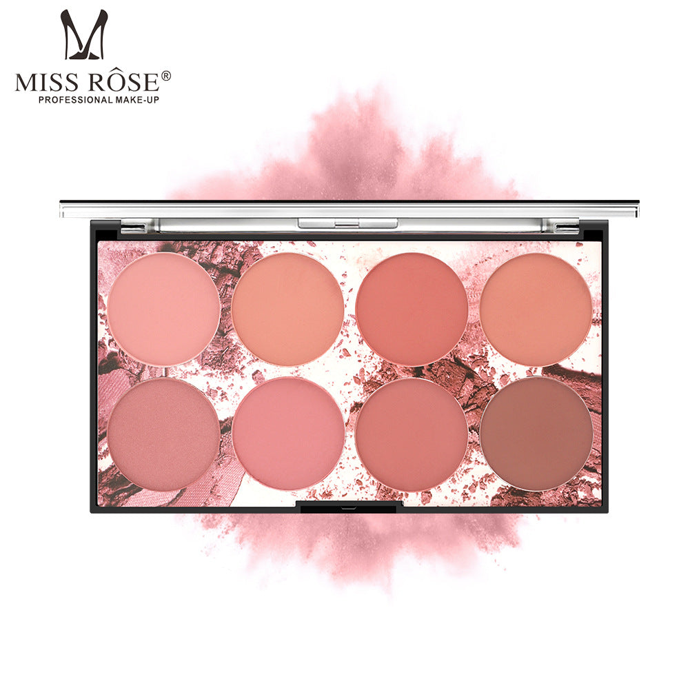 8 Color Matte Nude Portable Blush Rouge Palette