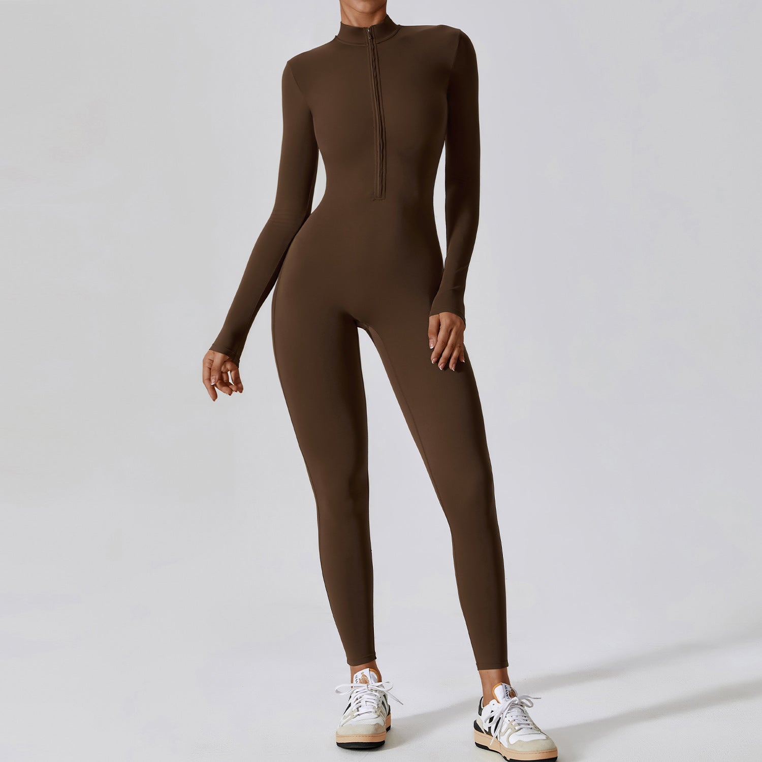 Long-Sleeve Yoga Jumpsuit