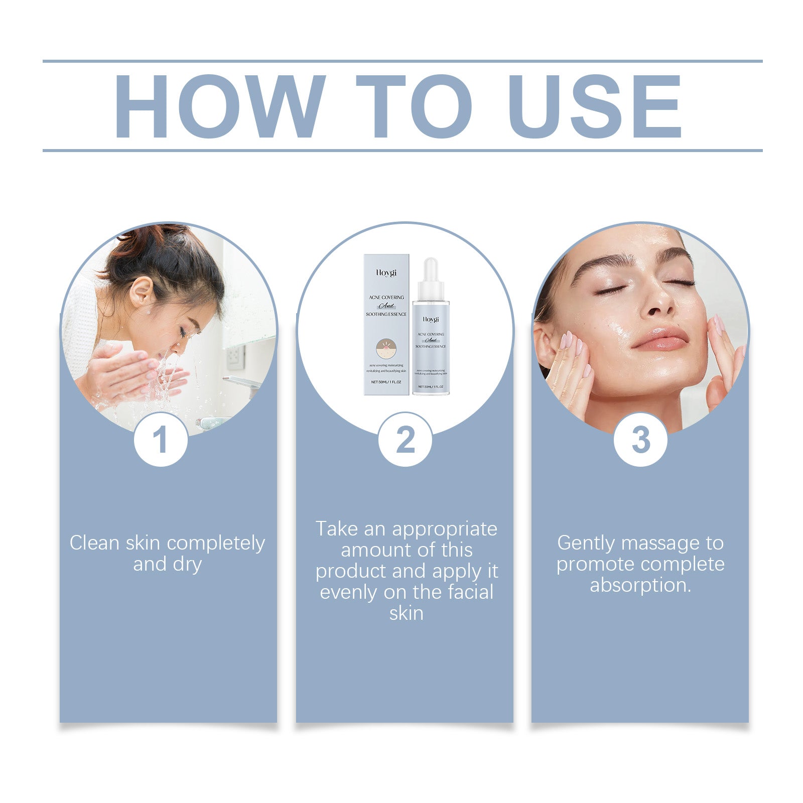 Acne Soothing Hydrating Moisturizing Pimple Care Facial Serum
