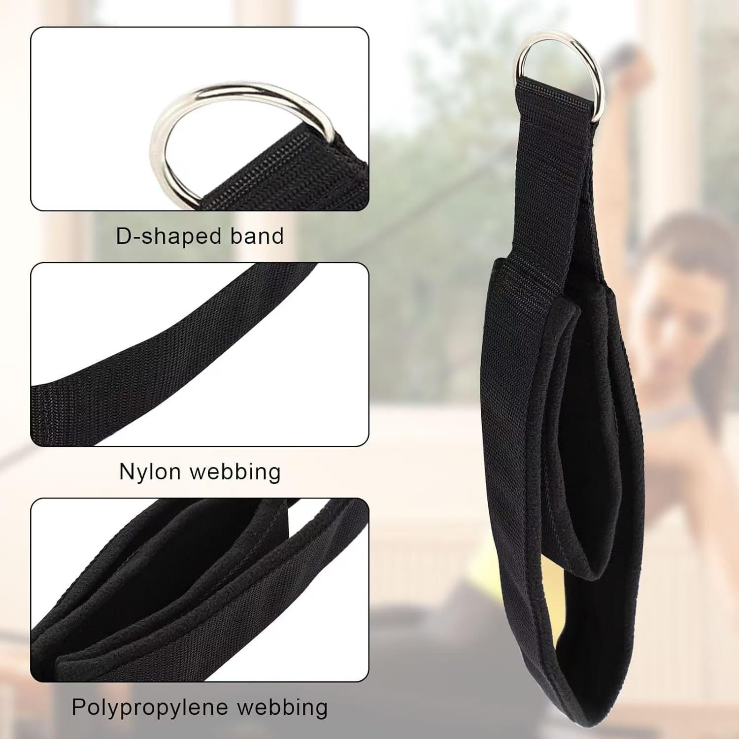 Double Ring Yoga Pilates Ankle and Wrist Strap Accessories