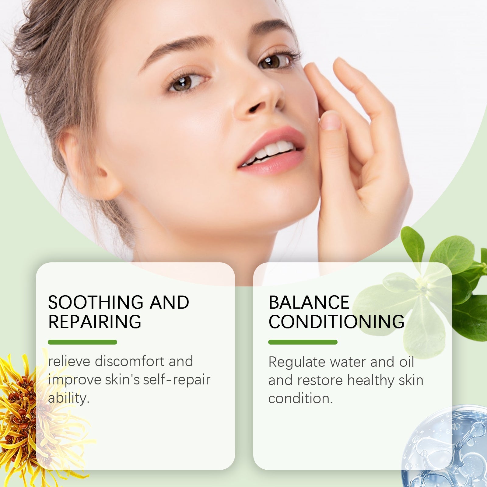 Purslane Soothing Repair Hydrating Moisturizing Facial Serum
