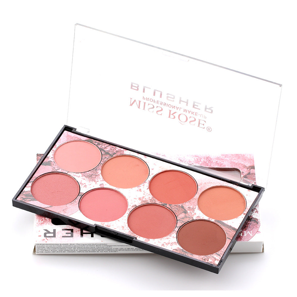 8 Color Matte Nude Portable Blush Rouge Palette