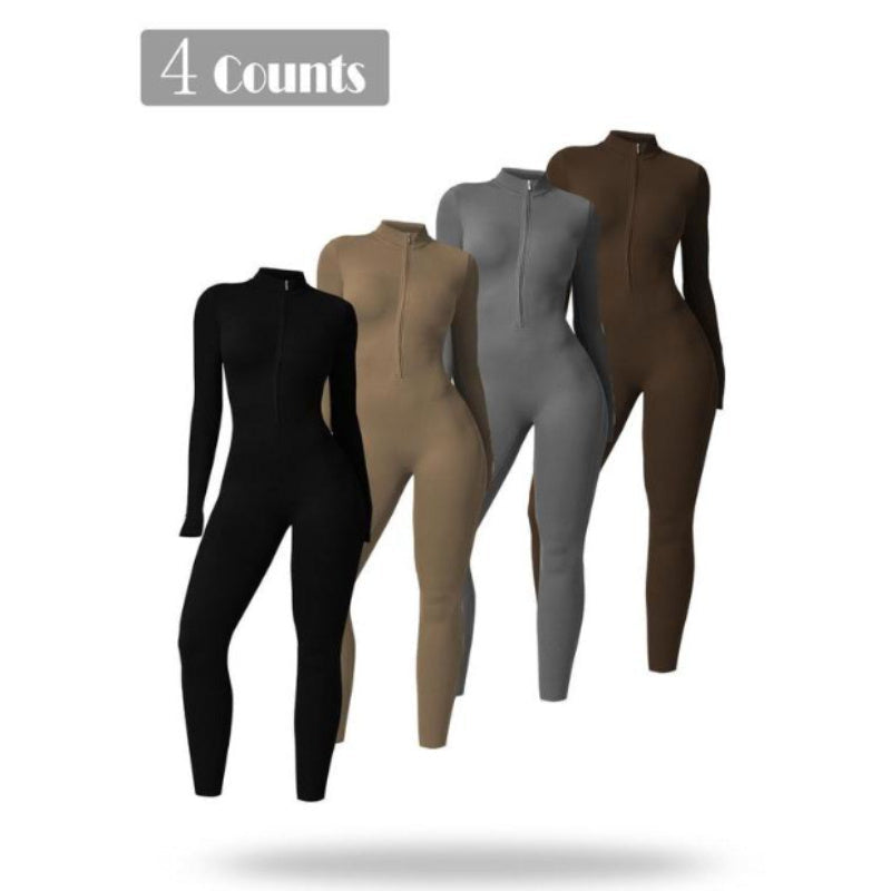 Long-Sleeve Yoga Jumpsuit