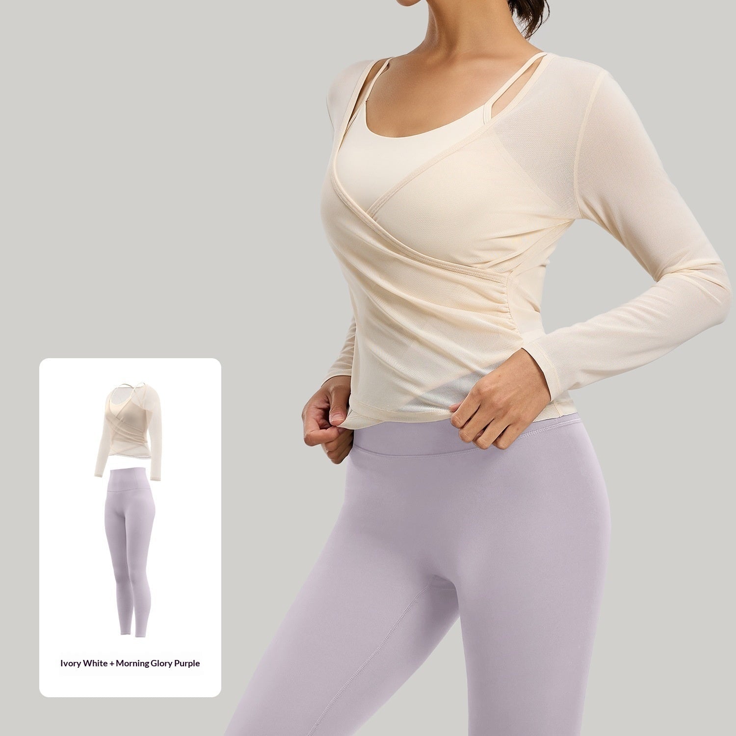 New Womens Yoga Wear Pilates Fake Two-Piece Sports Set