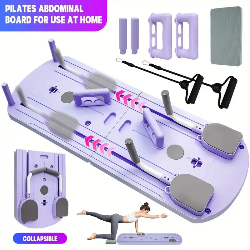 8-in-1 Foldable ABS Yoga Board Pilates Strength Trainer