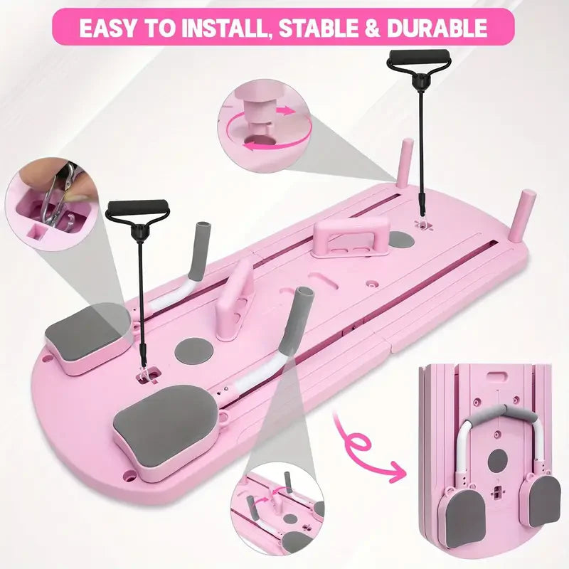 8-in-1 Foldable ABS Yoga Board Pilates Strength Trainer