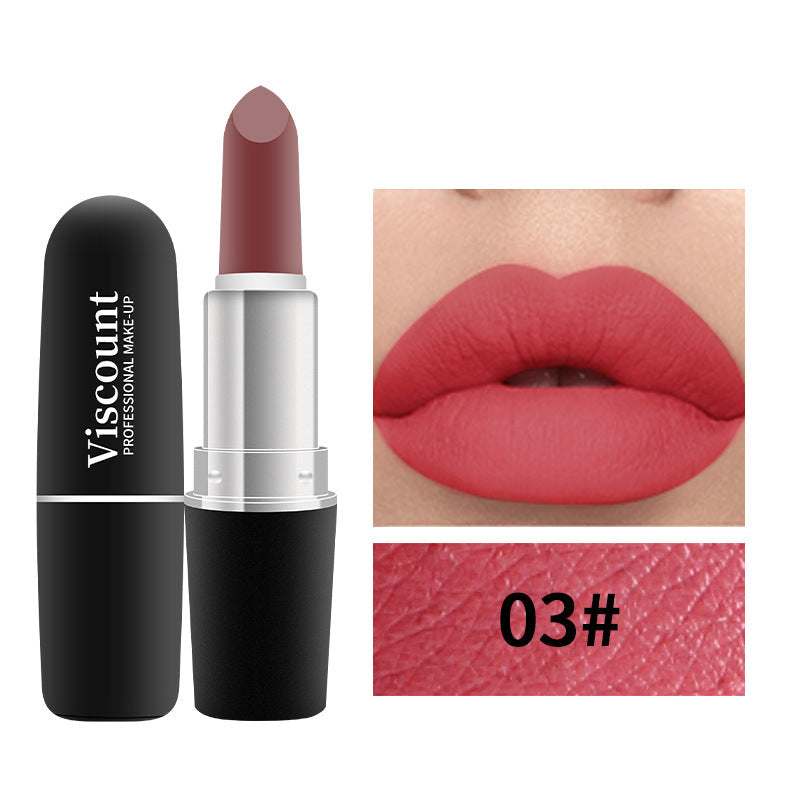 Matte White Bullet Lipstick Moisturizing 12 Color Collection