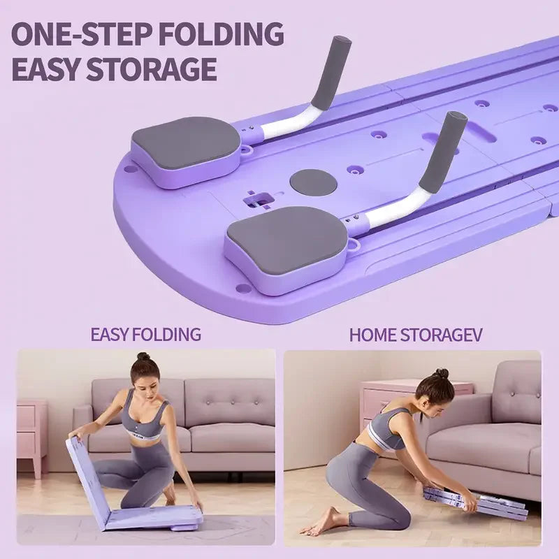 8-in-1 Foldable ABS Yoga Board Pilates Strength Trainer