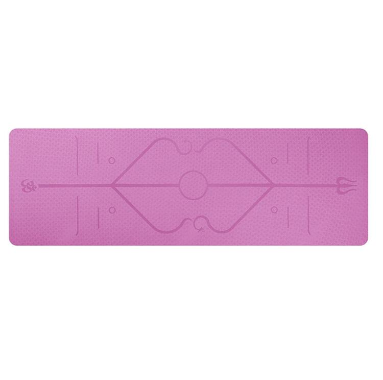 TPE Non-Slip Yoga Mat with Position Line 1830x610x6mm