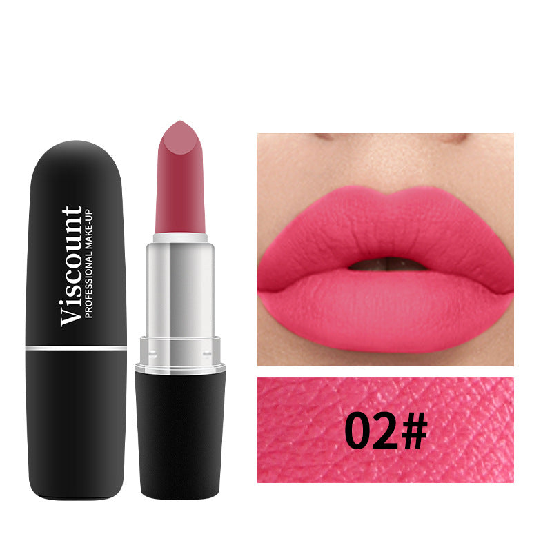 Matte White Bullet Lipstick Moisturizing 12 Color Collection