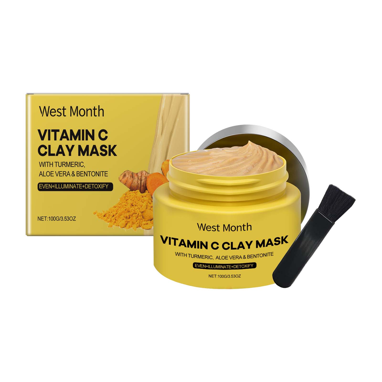 Turmeric Vitamin C Nourishing Hydrating Facial Mud Mask
