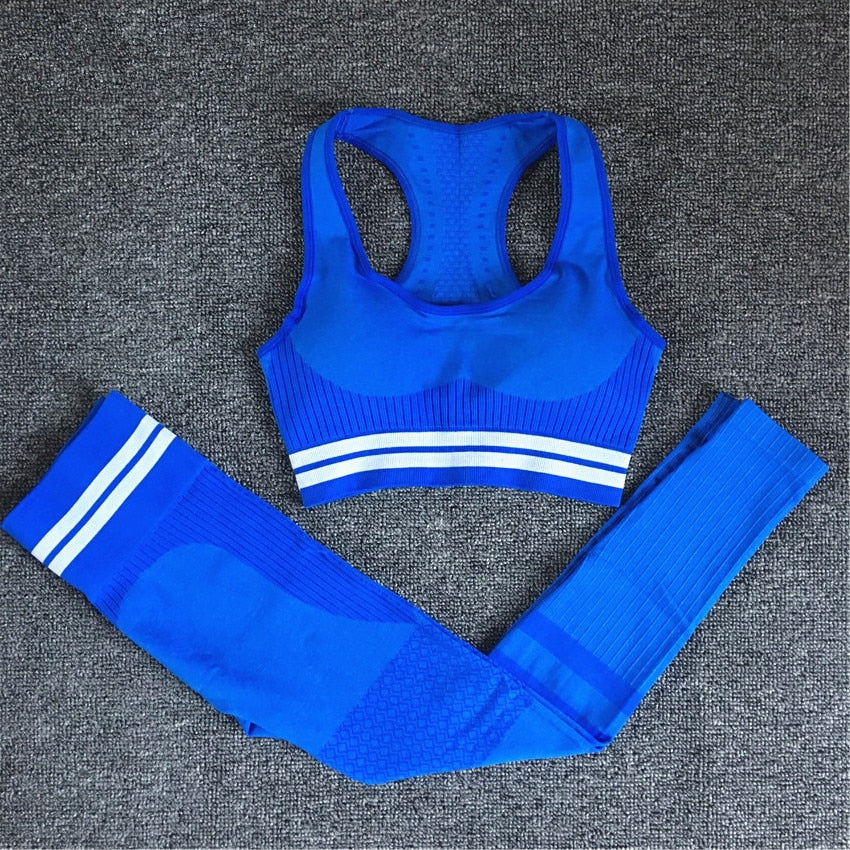Women Seamless High Waist Yoga Gym Fitness Set