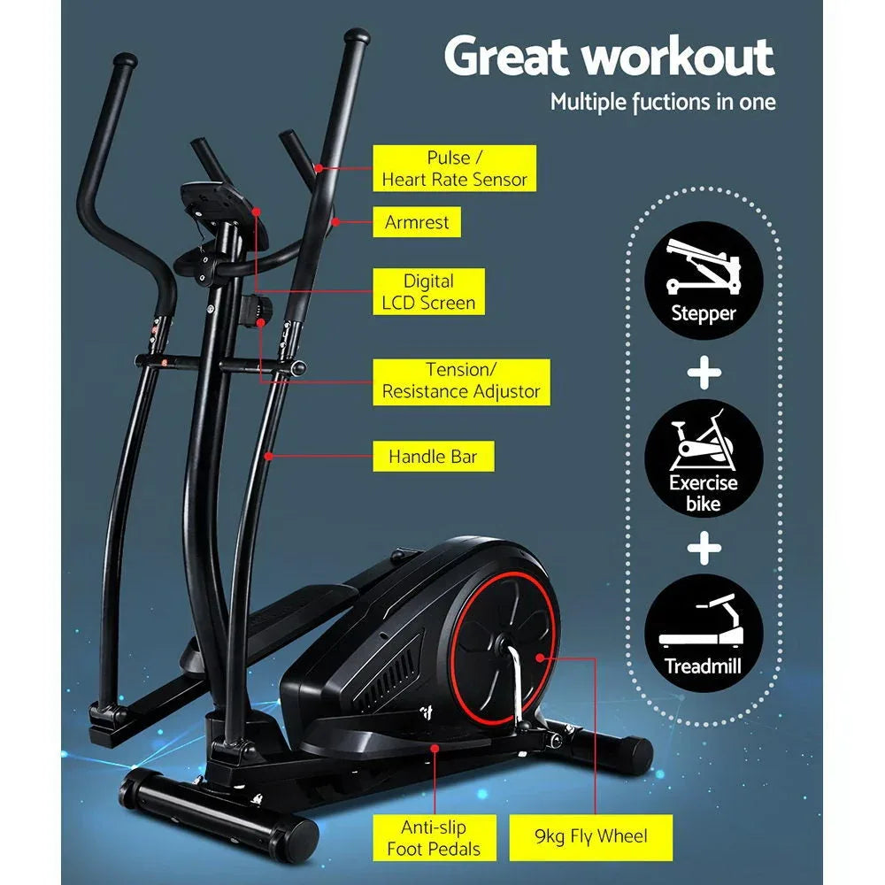 Elliptical Cross Trainer Exercise Bike for Home Fitness