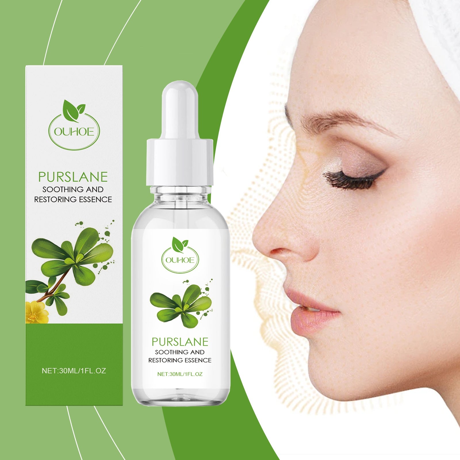 Purslane Soothing Repair Hydrating Moisturizing Facial Serum