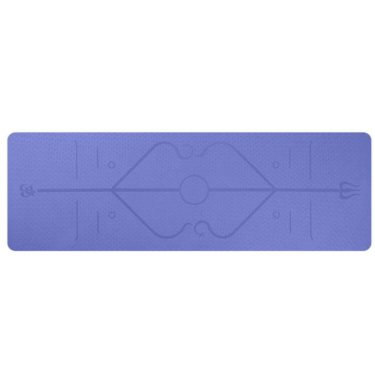 TPE Non-Slip Yoga Mat with Position Line 1830x610x6mm