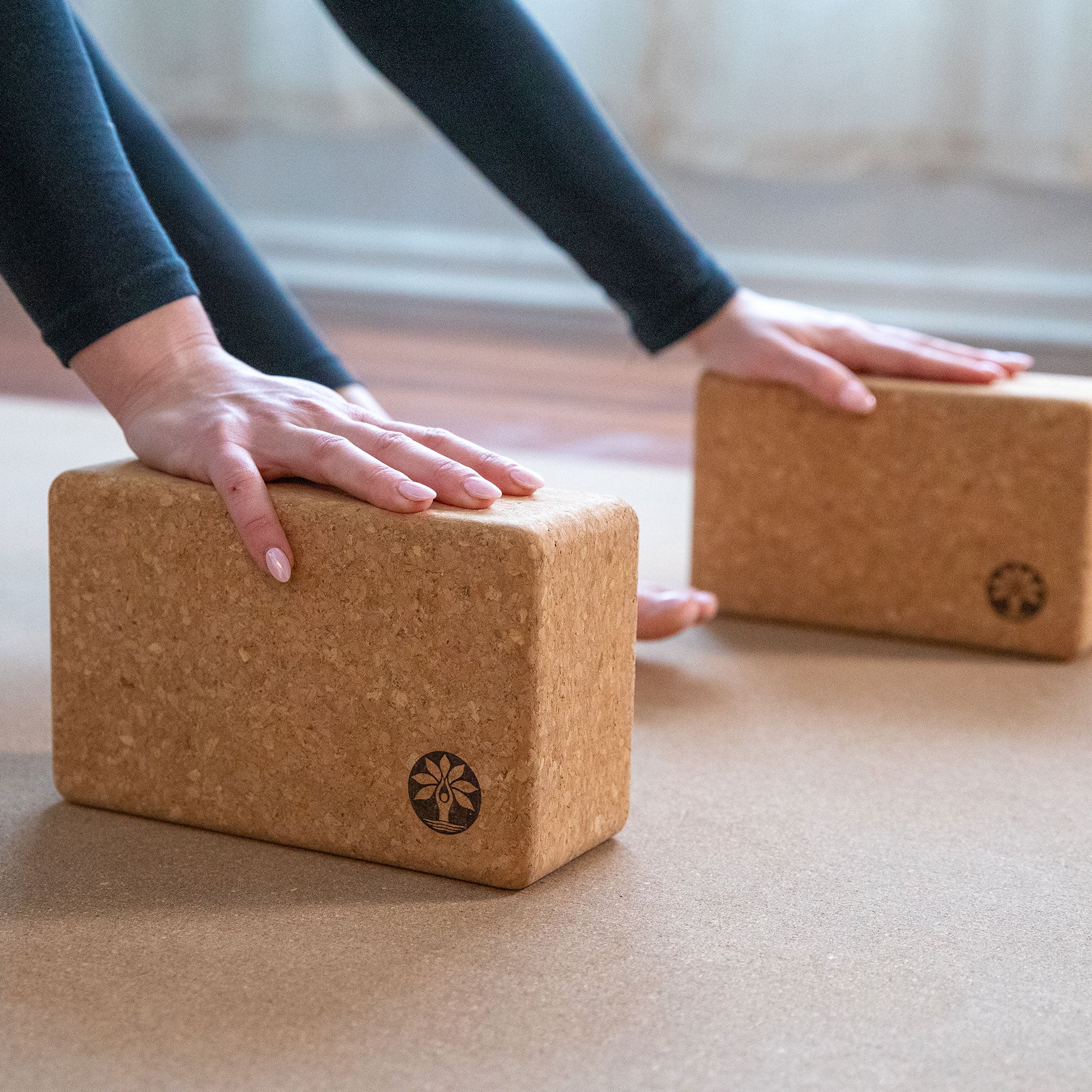 Cork Yoga Block Set for Balance and Flexibility Training
