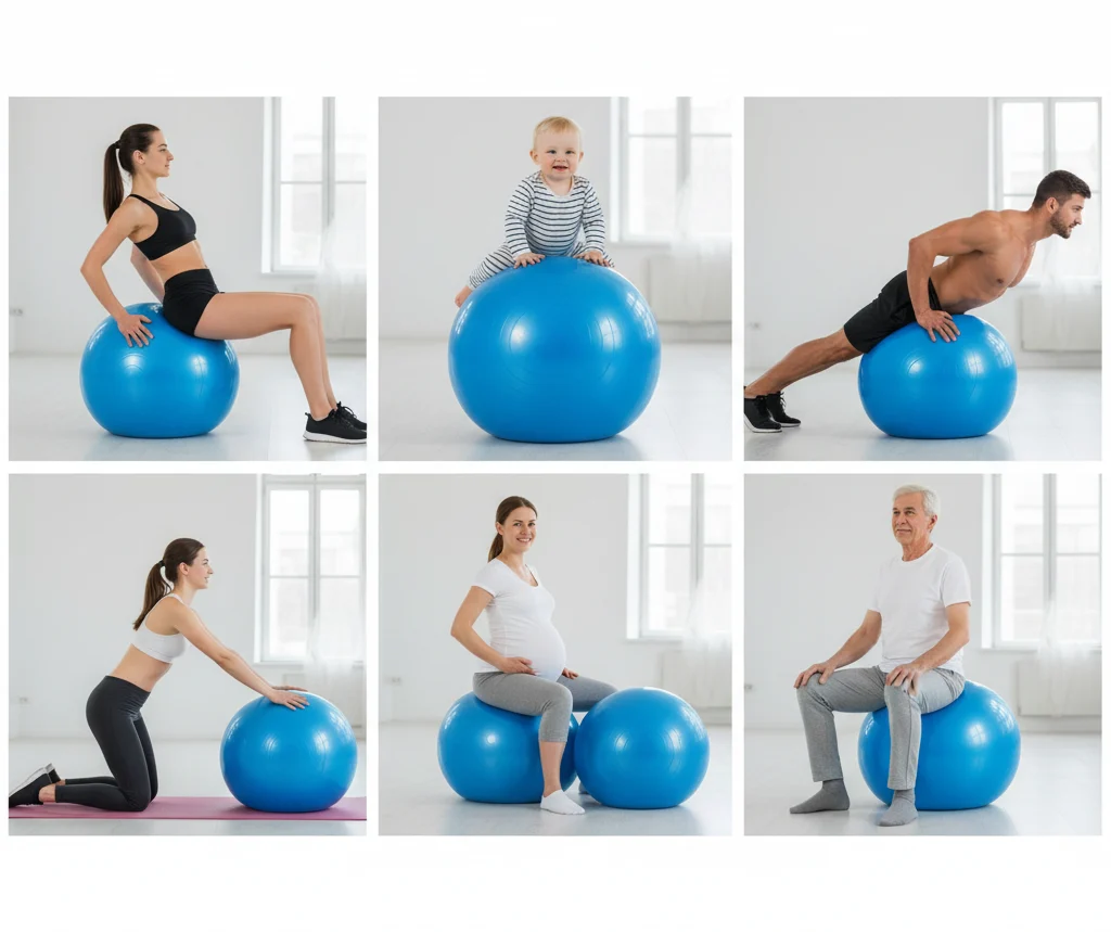 Explosion-Proof Yoga Ball with Pump