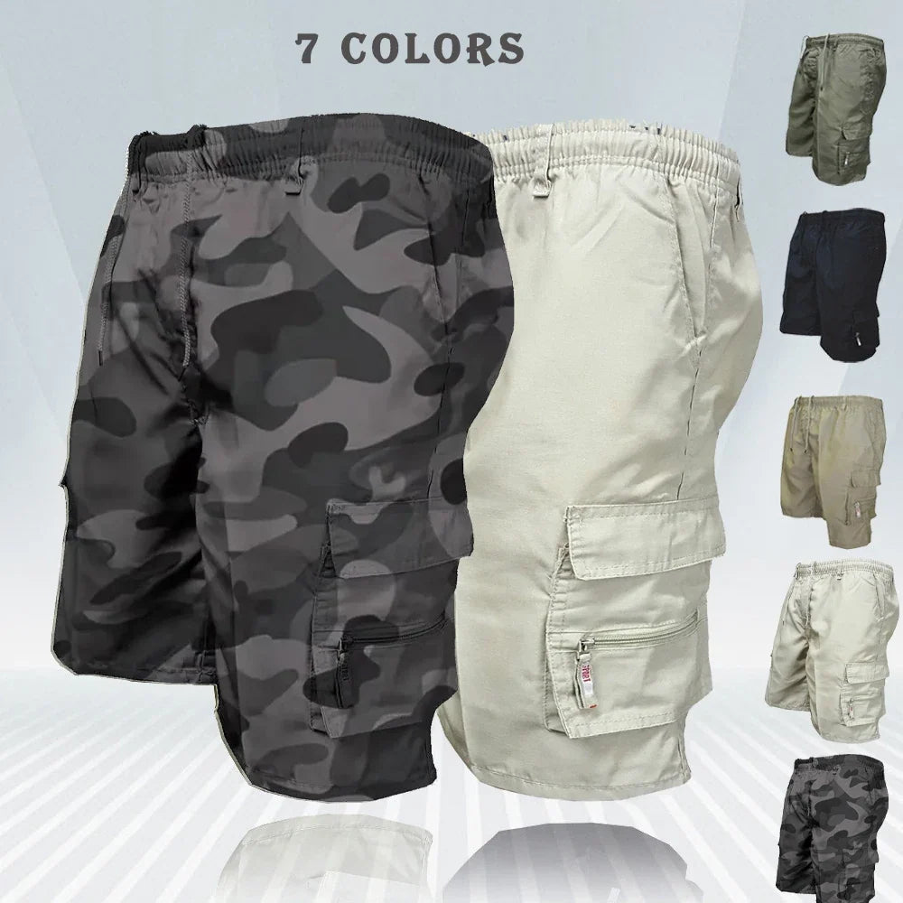 Men’s Tactical Cargo Shorts with Multiple Pockets