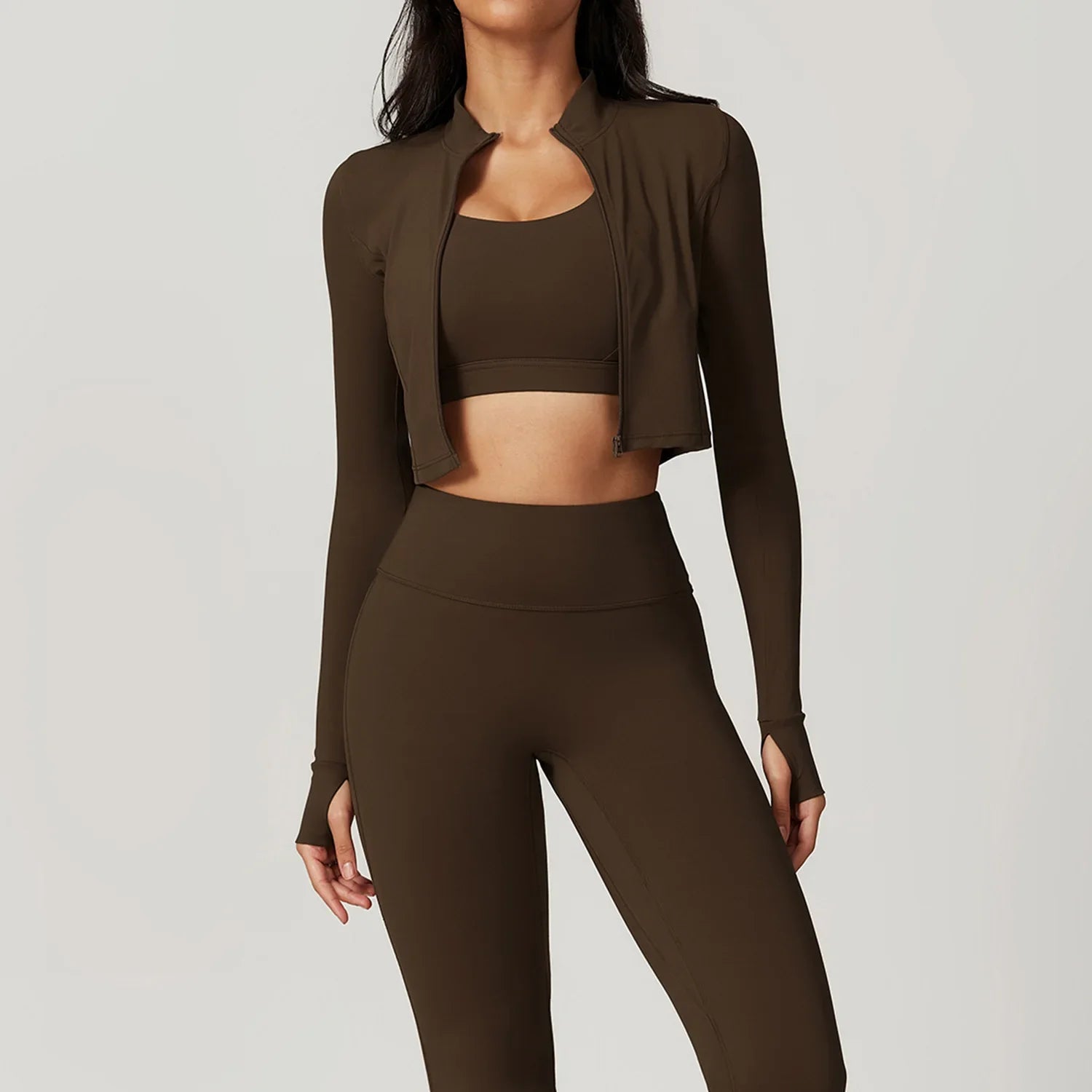 Women 3 Piece High Waist Activewear Workout Set