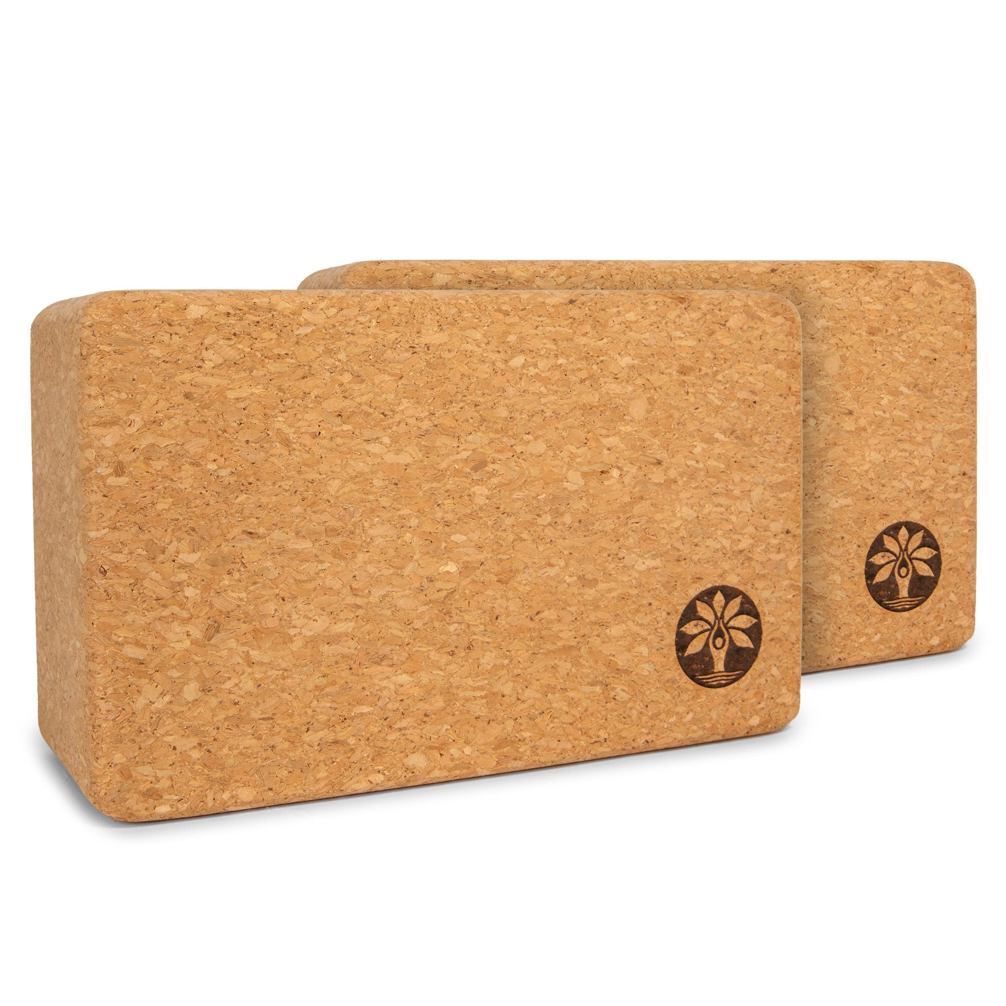 Cork Yoga Block Set for Balance and Flexibility Training
