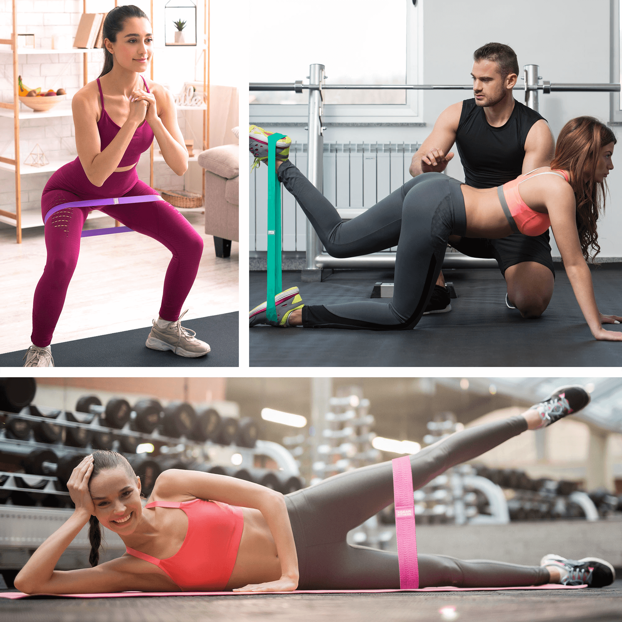 Women’s Butt and Hip Exercise Bands Set