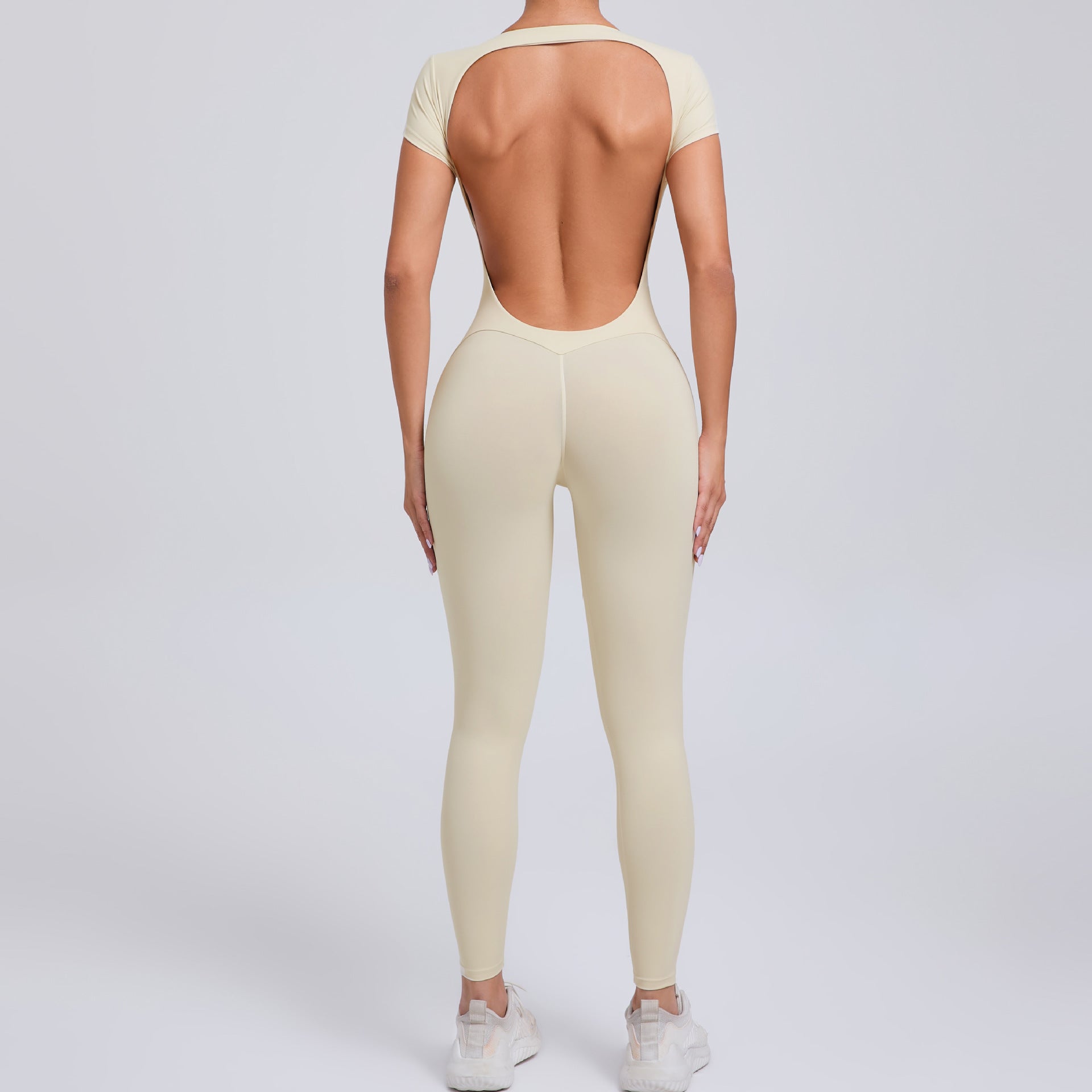 Women's Fashion Solid Color Quick-drying Yoga Bodysuit